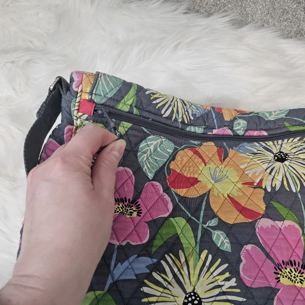 Vera Bradley Jazzy Bloom Computer Bag/Messenger Bag